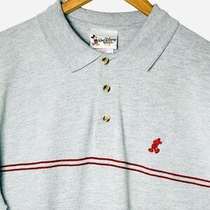 Vintage‎ Walt Disney World Polo Shirt Embroidered Mickey Short Sleeve Men Medium